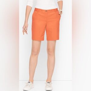 Three Pairs Talbots Women's Orange, Black, and Red Relaxed Chino Shorts 10P